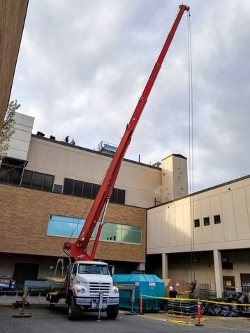 Rooftop repairs for Providence St Mary Medical Center